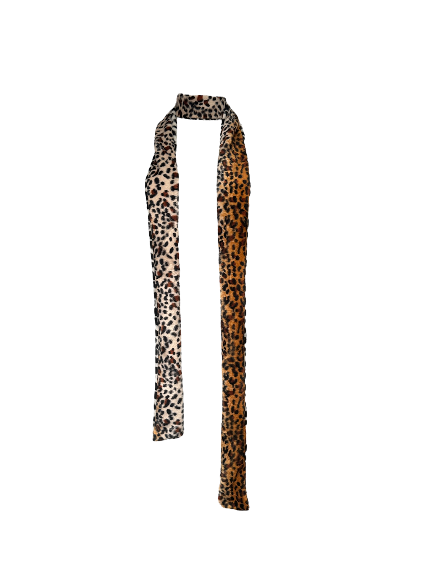 dalmatian/leopard reversible scarf