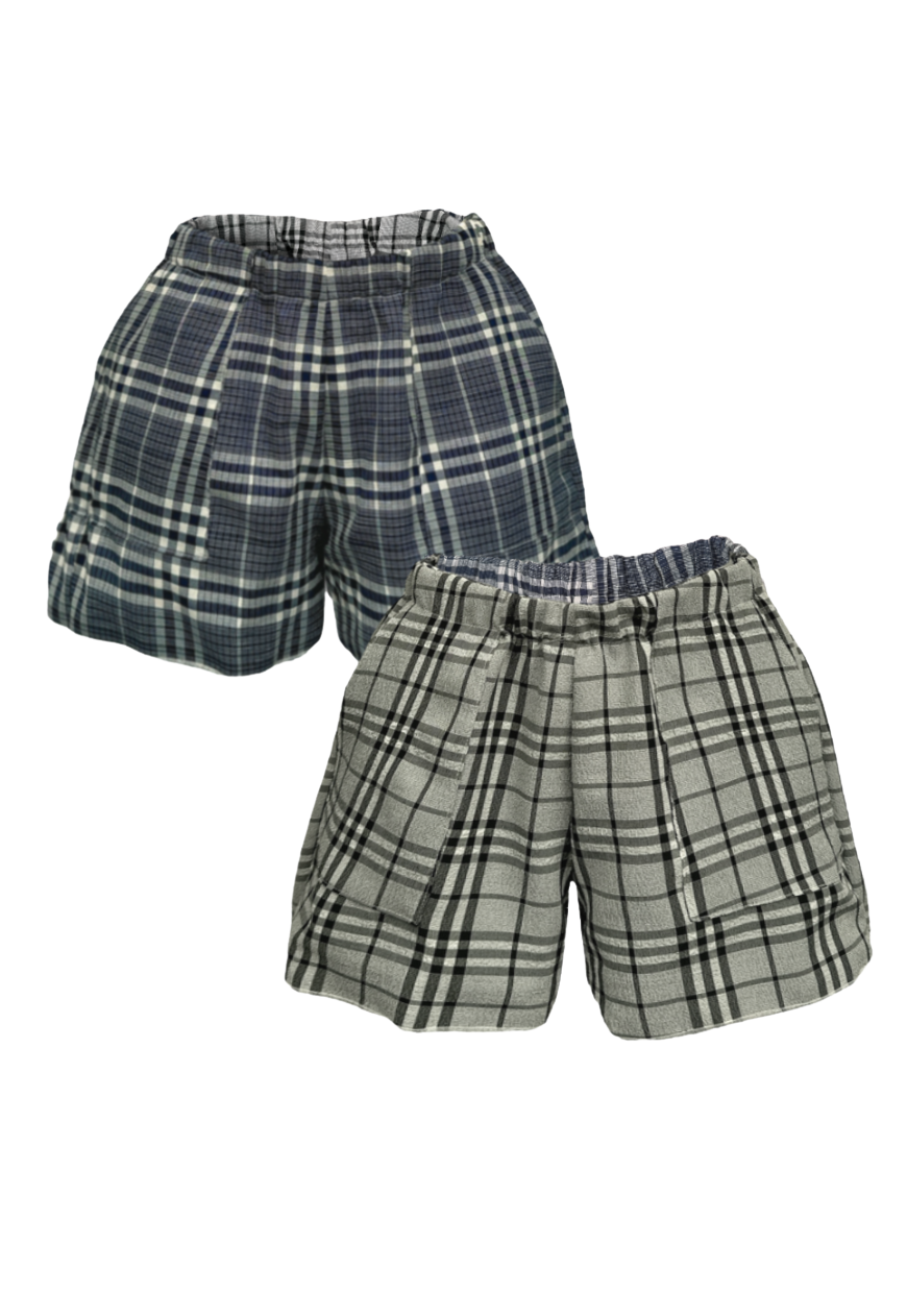 CHECK REVERSIBLE SHORTS