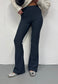 grey rib staple flares