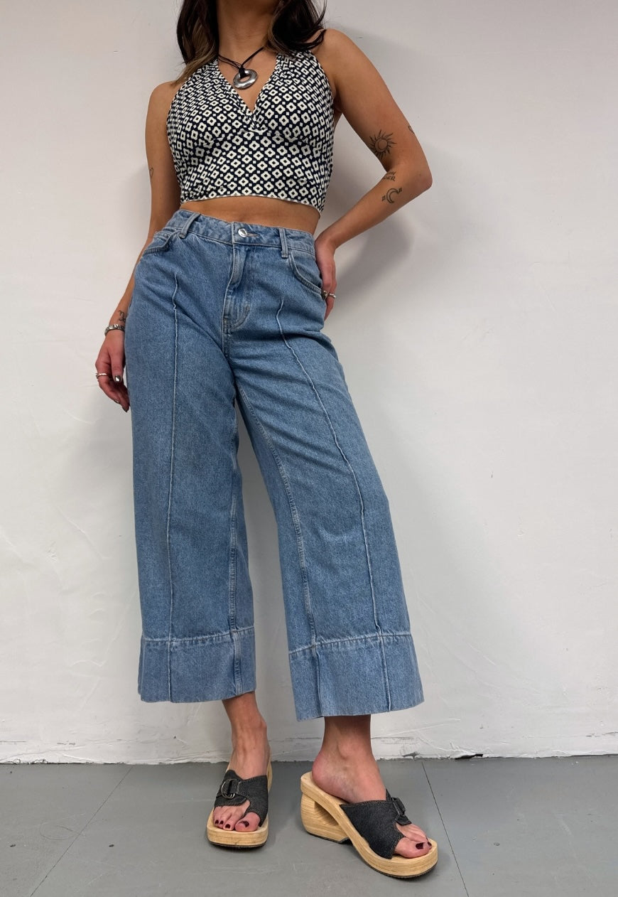offcuts geometric halter top