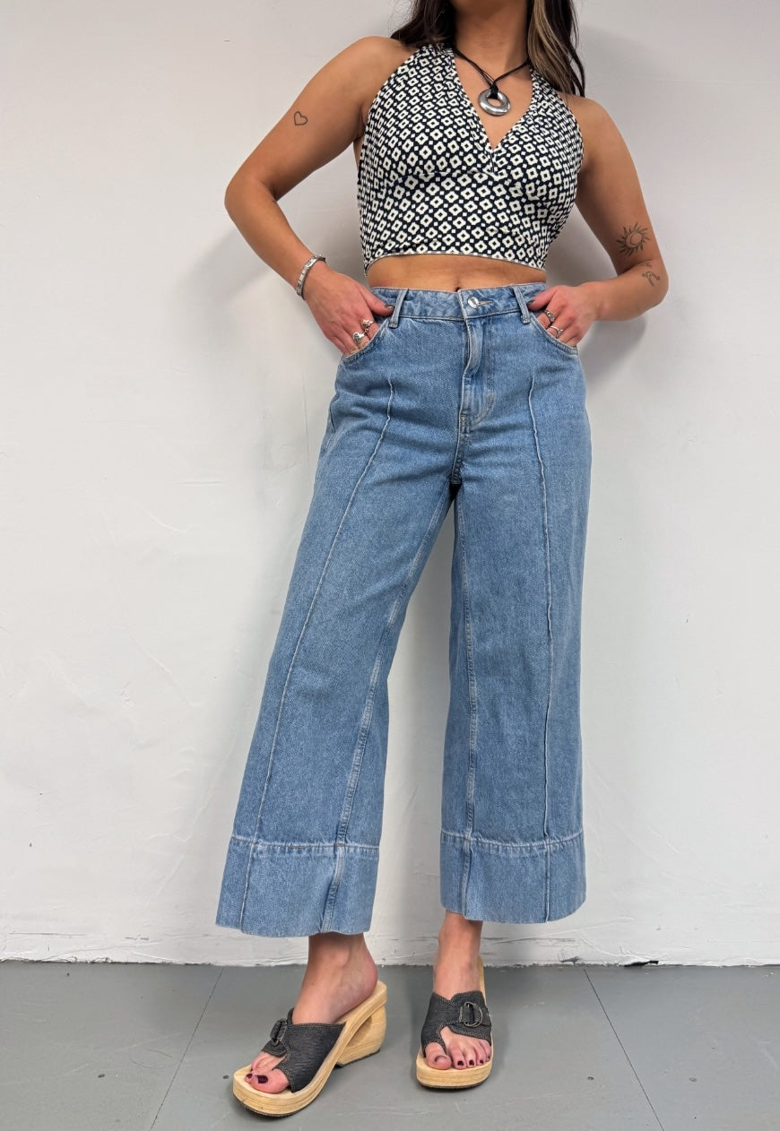 offcuts geometric halter top
