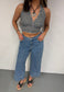 offcuts geometric halter top