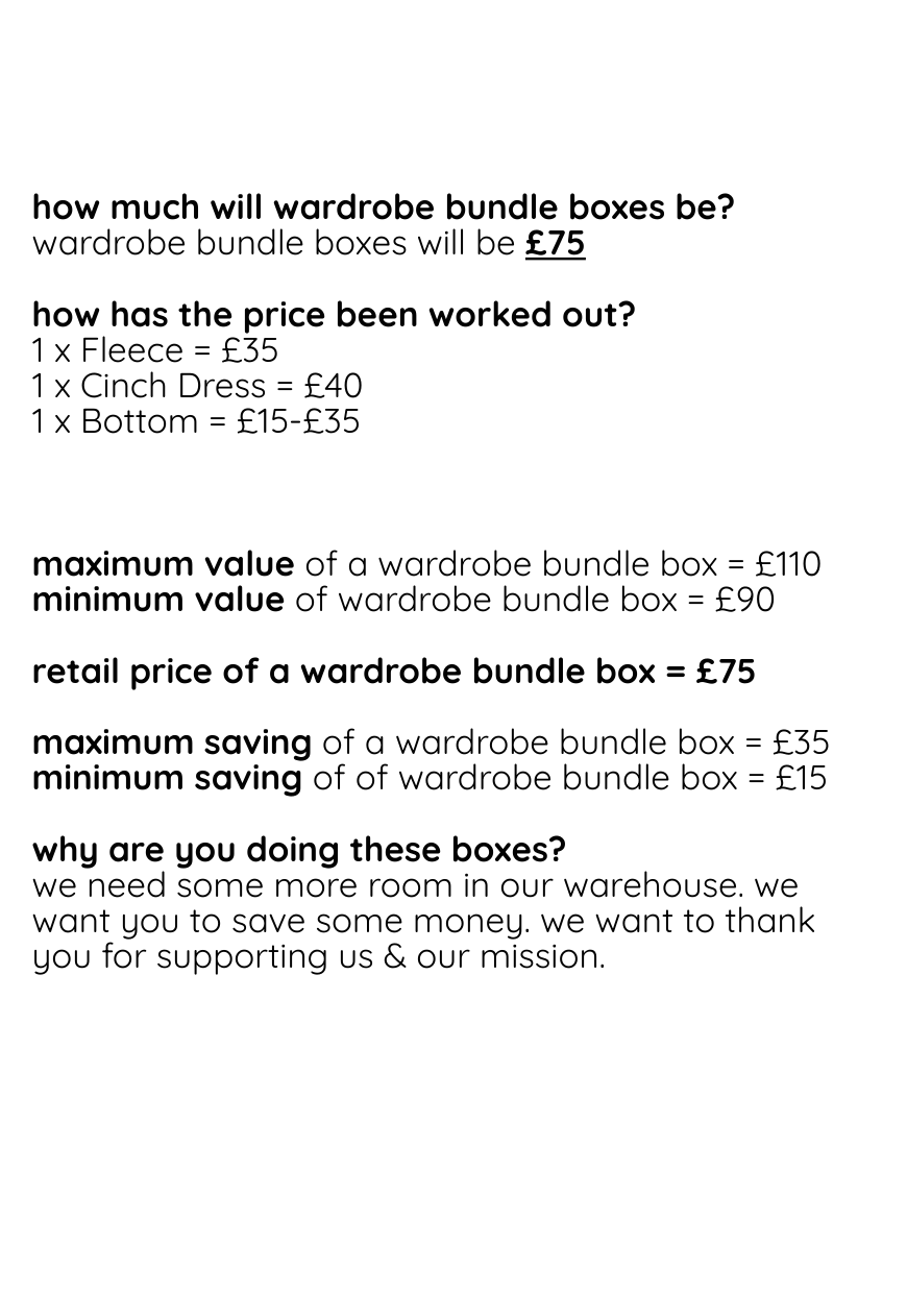 wardrobe bundle box