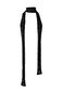 black diamond lace skinny scarf
