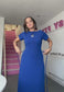 MULTIWAY LUNA CAP SLEEVE CINCH MAXI DRESS
