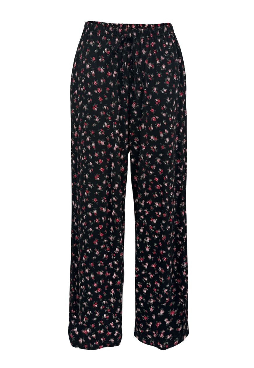 floral soft trousers