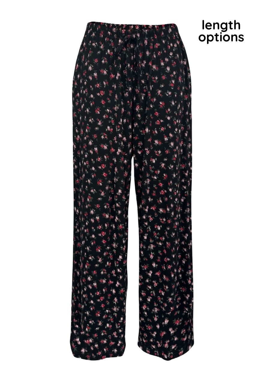 floral soft trousers