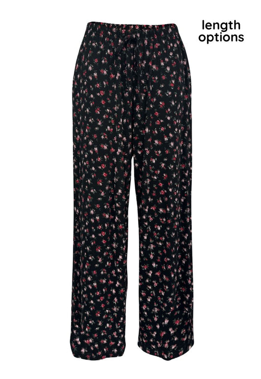 floral soft trousers