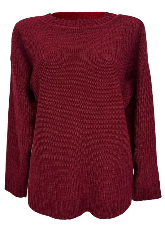 wine hissy knit jumper *pre-order*