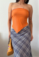 orange/purple reversible hankie top