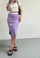 VIOLET/BROWN REVERSIBLE POINTED HEM SKIRT - HISSY FIT LTD