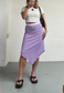 VIOLET/BROWN REVERSIBLE POINTED HEM SKIRT - HISSY FIT LTD