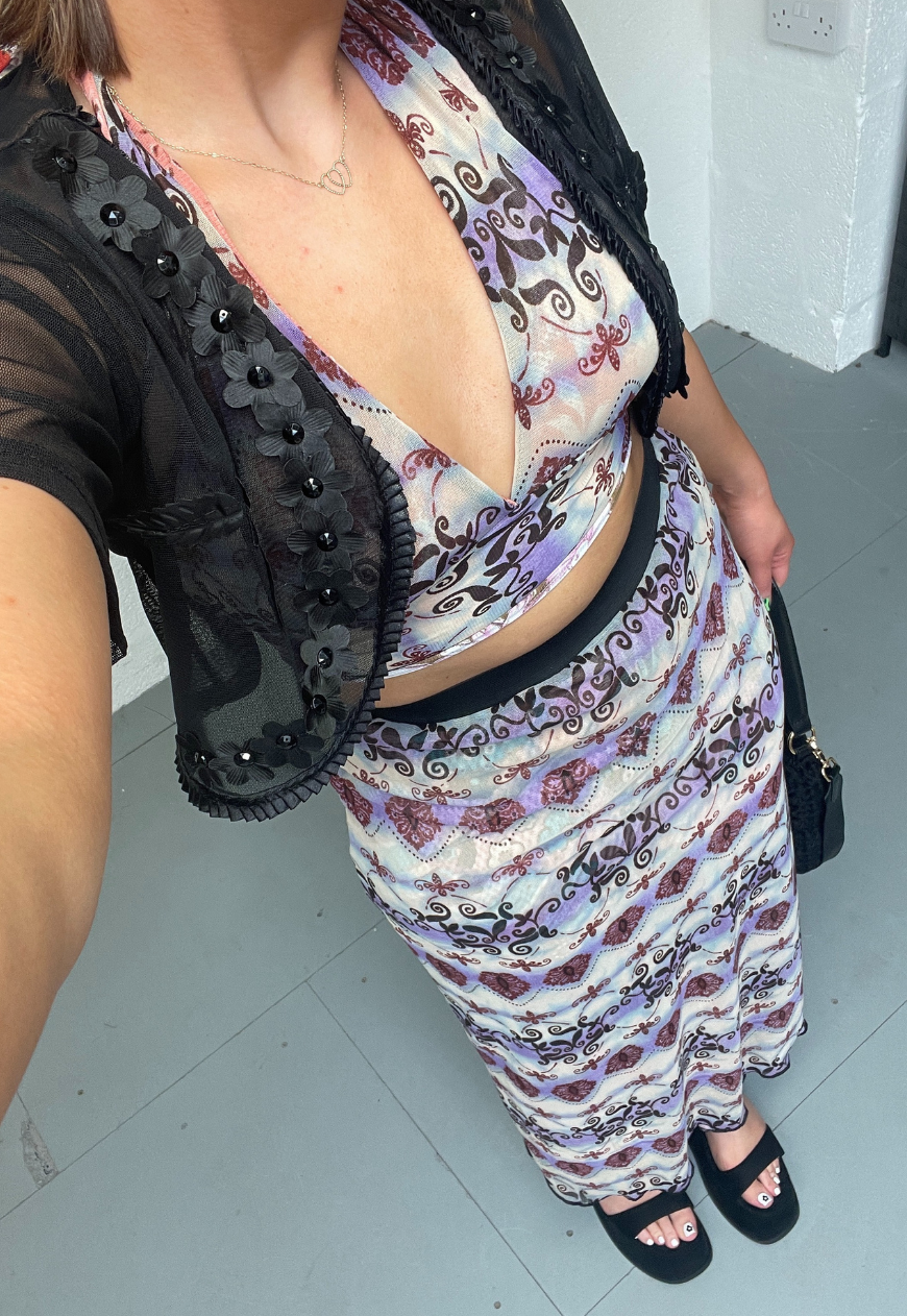 Black sales mesh shrug