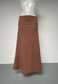 BROWN CHECK MID-RISE MAXI SKIRT - HISSY FIT LTD