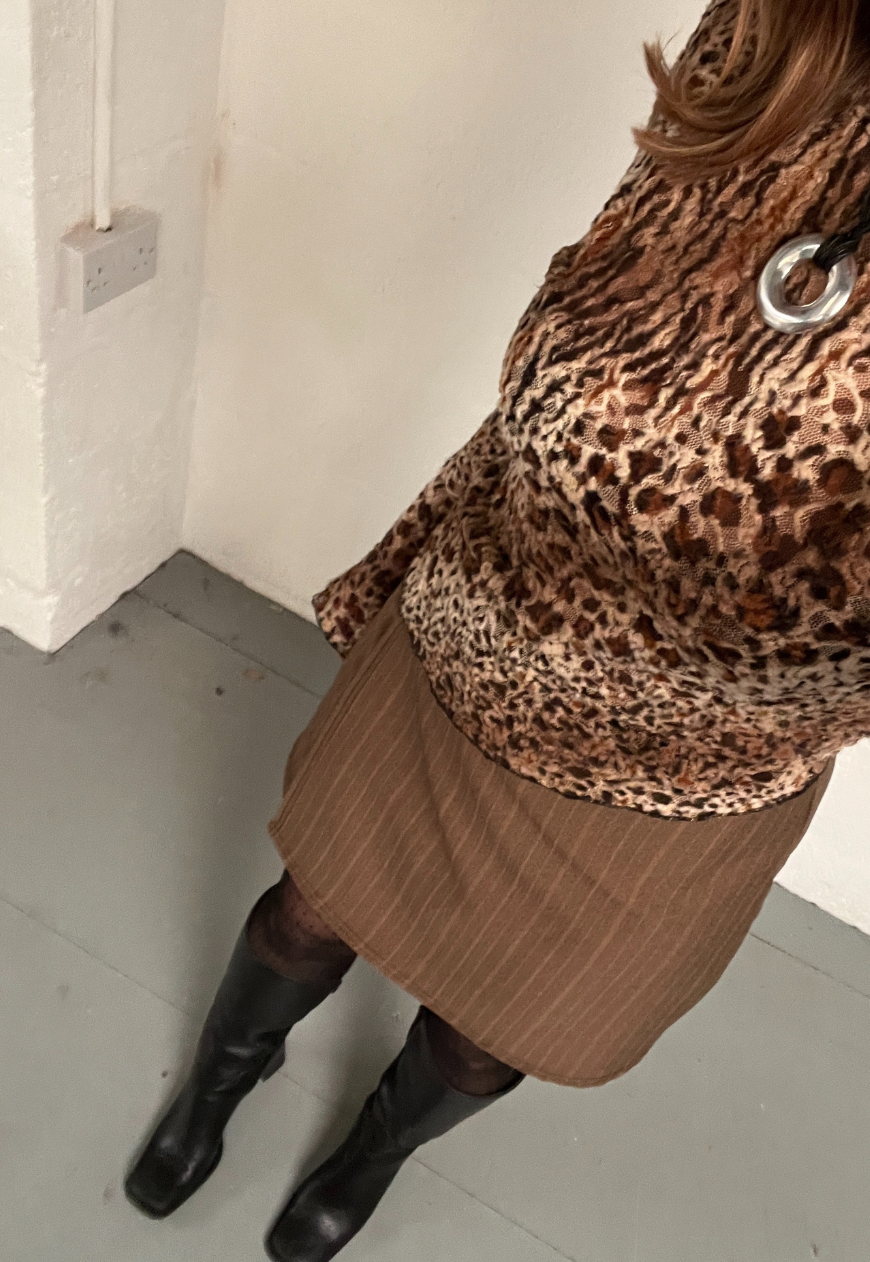 Leopard print sales wrap skirt 4xl