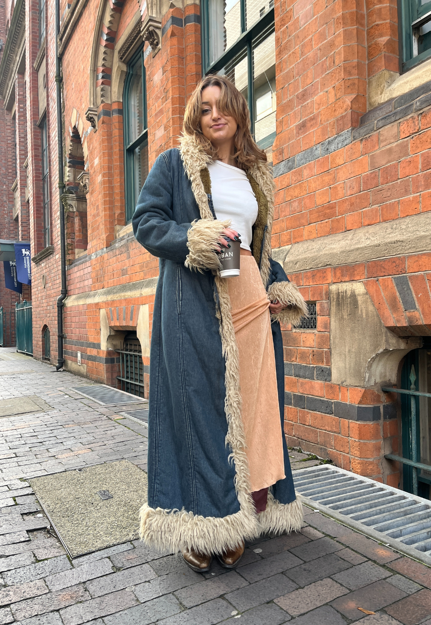 Maxi skirt with coat deals