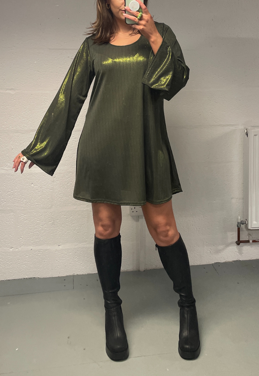 Olive swing dress deals