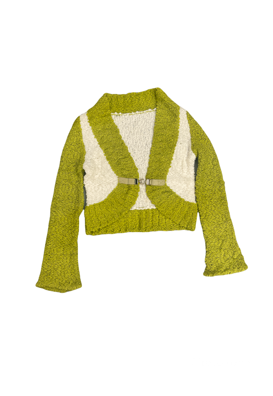 LIME BUCKLE CARDIGAN (565) - HISSY FIT LTD