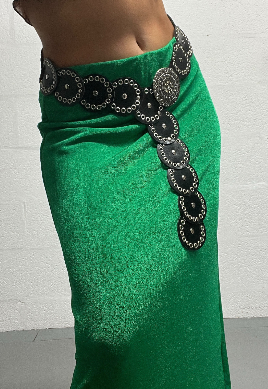 BLACK/GREEN REVERSIBLE SKIRT - HISSY FIT LTD