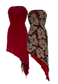 PAISLEY/RED REVERSIBLE BOOBTUBE DRESS