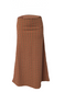 BROWN CHECK MID-RISE MAXI SKIRT - HISSY FIT LTD