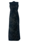 BLACK VELVET SPLIT MAXI DRESS - HISSY FIT LTD