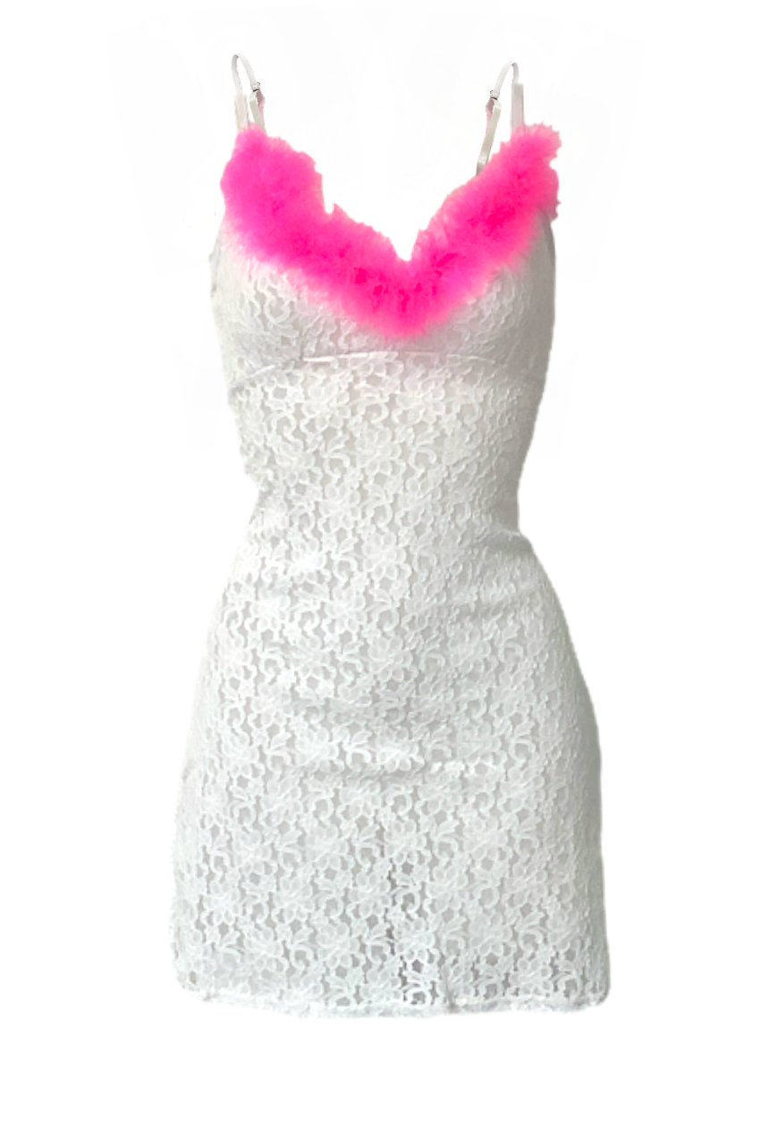 BRIGHT PINK FLUFF NIGHTIE - HISSY FIT LTD