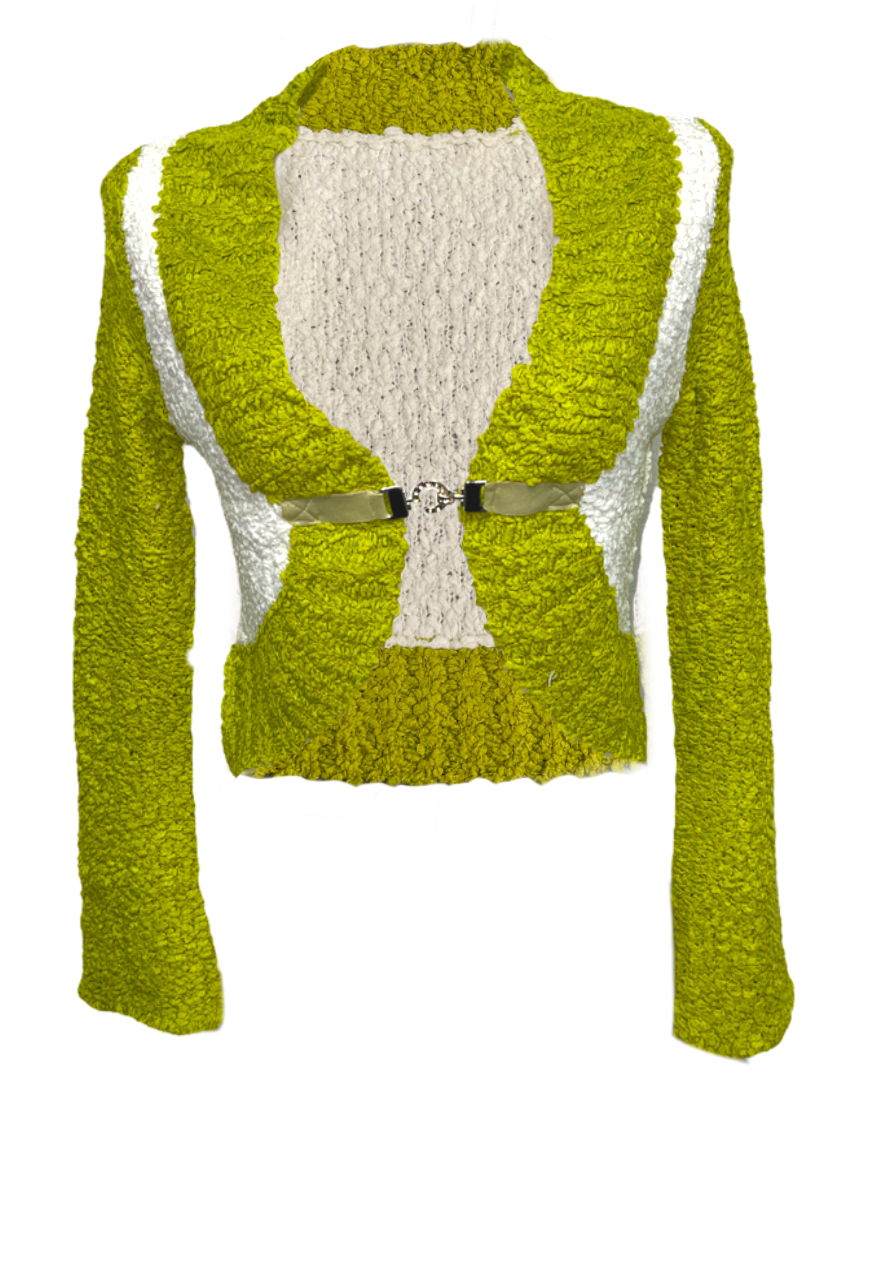 LIME BUCKLE CARDIGAN (565) - HISSY FIT LTD