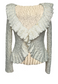 CREAM FRILL CARDIGAN - HISSY FIT LTD