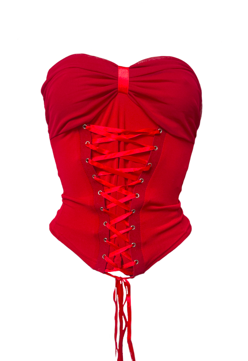 RED ANGEL CORSET SET - HISSY FIT LTD