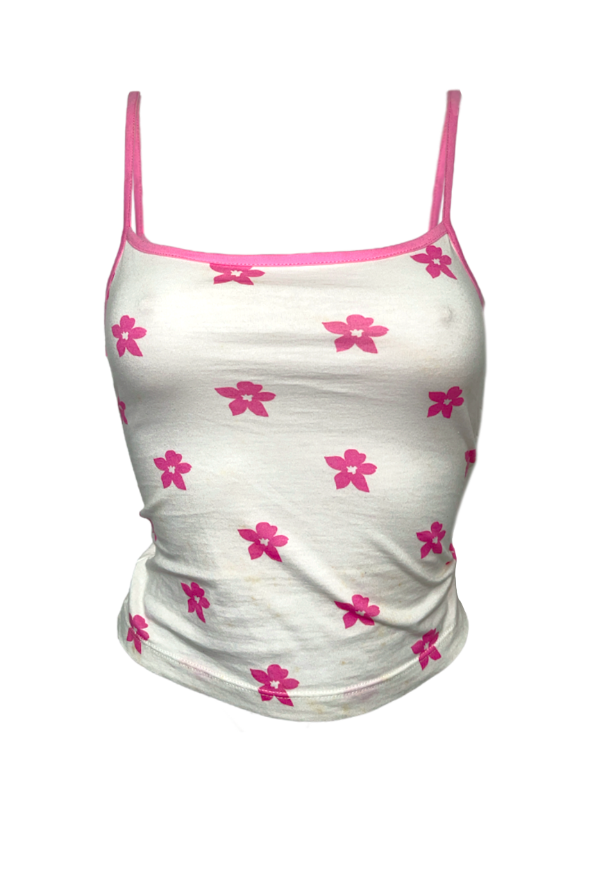 RECLAIMED HENRI LLOYD FLOWER STRAPPY TOP *IMPERRFECT* - HISSY FIT LTD