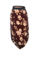 BROWN/BROWN ROSE REVERSIBLE POINTED HEM SKIRT - HISSY FIT LTD