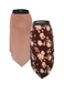 BROWN/BROWN ROSE REVERSIBLE POINTED HEM SKIRT - HISSY FIT LTD