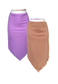 VIOLET/BROWN REVERSIBLE POINTED HEM SKIRT - HISSY FIT LTD